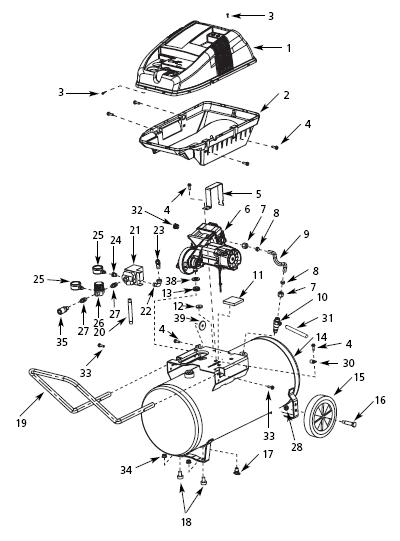 Campbell Hausfeld  Compressor Motors0 on Campbell Hausfeld Air Compressor Replacement Parts